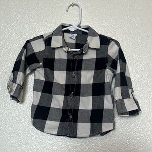 6-12 Months Black And White Flannel